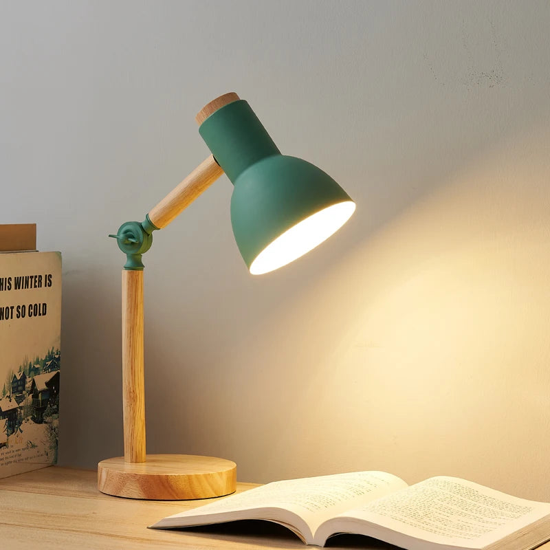 Nordic Wooden Study Lamp