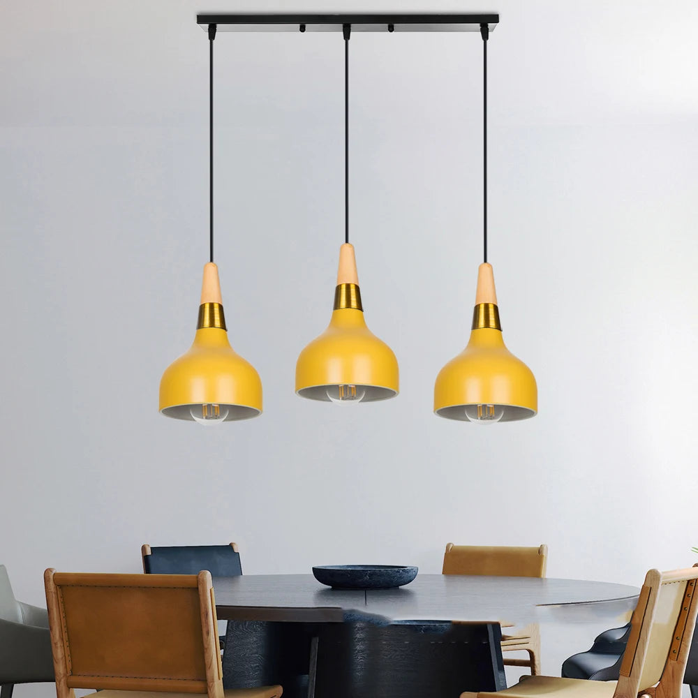 Vibrant Yellow Pendant Light